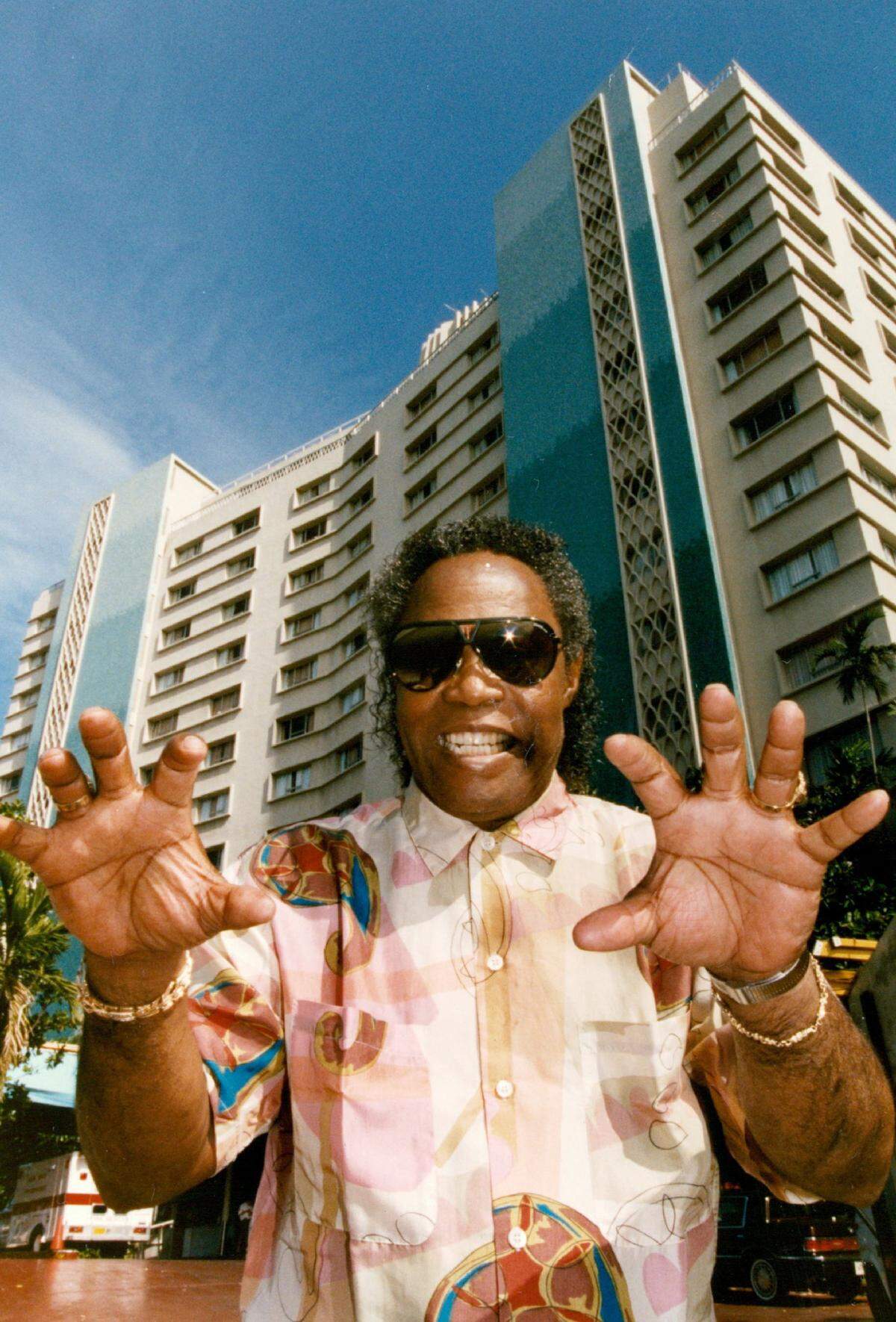 In 1992, Rock and Roll Hall of Famer Sam Moore at the Eden Roc in Miami Beach, where he used to play Most of the other clubs he once played in Miami at are no longer around.