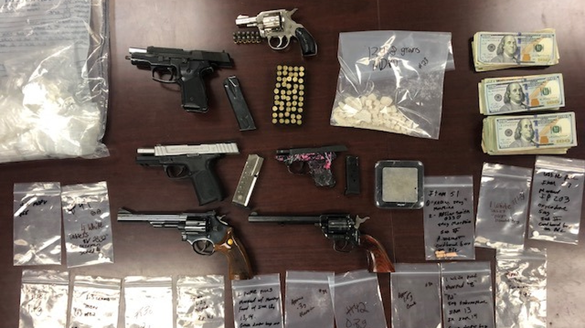Volusia County sheriff’s detectives investigating drug activity at a Days Inn in Daytona Beach arrested 37-year-old Richard Boston on drug, weapons and child neglect charges and discovered a variety of drugs, guns and cash in his motel room.