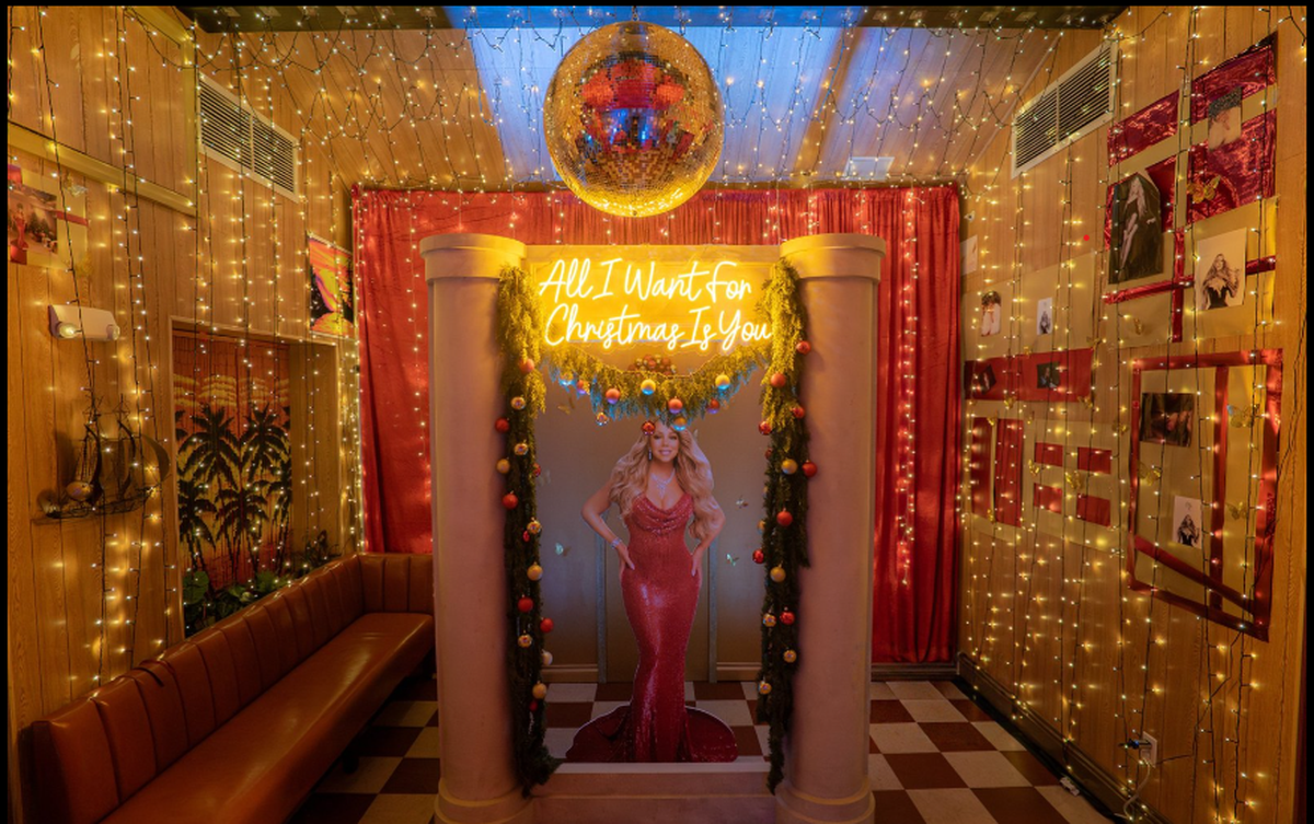 Endless Instagram possibilities await at Mariah Carey’s Holiday Bar at Ray’s Hometown Bar in Miami Beach.