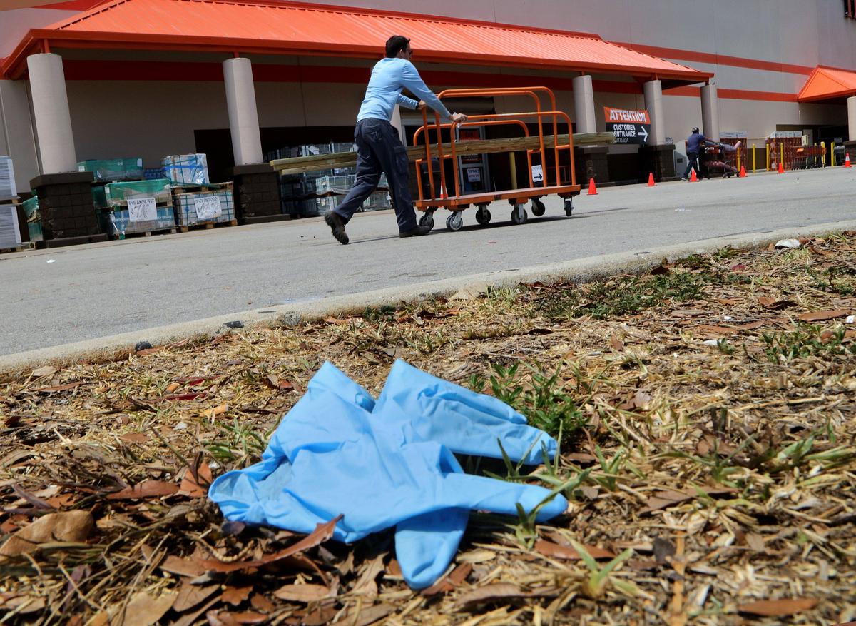Home Depot has enough to worry about besides your mess, like keeping people from fighting over the remaining bleach.