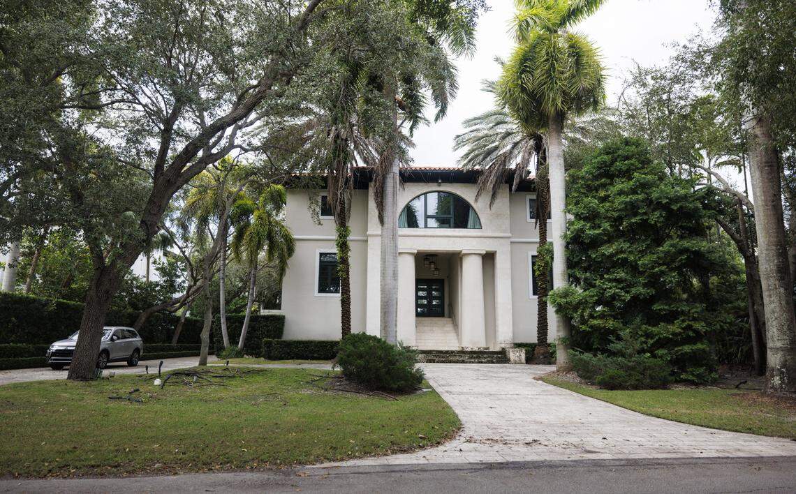 The Cocoplum waterfront mansion at 144 Isla Dorada Blvd. in Coral Gables once owned by Raul Gorrín, the Venezuelan TV mogul close to Venezuelan President Nicolás Maduro, Thursday, Oct. 24, 2024, in Coral Gables, Fla. Gorrín has been charged with conspiring to launder $1.2 billion, which the feds say he used to buy luxury real estate in South Florida.