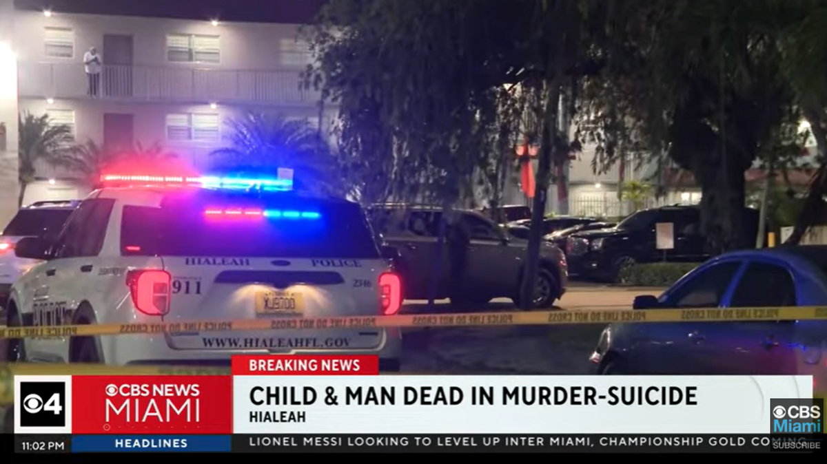 Hialeah police officers say they are investigating the death of a man and his son as a “murder-suicide.” Their bodies were found in a unit at the Lake House Apartments, 7225 W. 11th Court, in the afternoon of Thursday, May 3, 2024, police said.