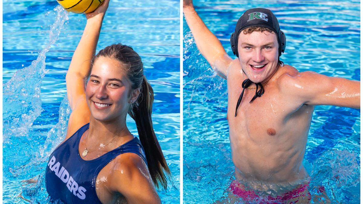 Gulliver Sophia Kingston (left) and Ransom Everglades’ Jack Merrick (right) are the Miami Herald’s Miami-Dade Water Polo Players of the Year.