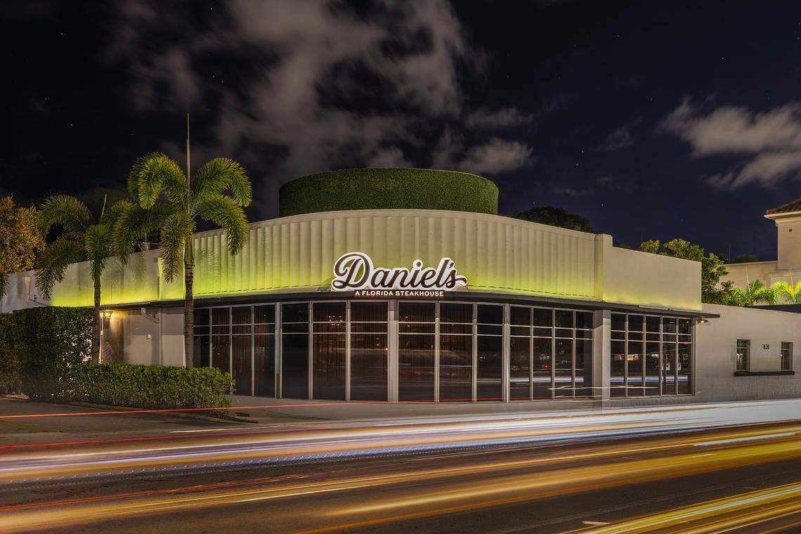 Daniel’s, a new steakhouse, is located just south of the Henry Kinney tunnel in Fort Lauderdale.