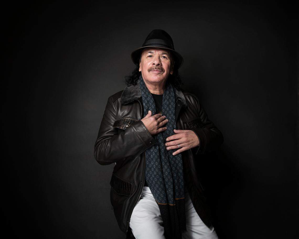 Carlos Santana poses for a portrait to promote the film, “Dolores,” at the Music Lodge during the Sundance Film Festival on Friday, Jan. 20, 2017, in Park City, Utah.