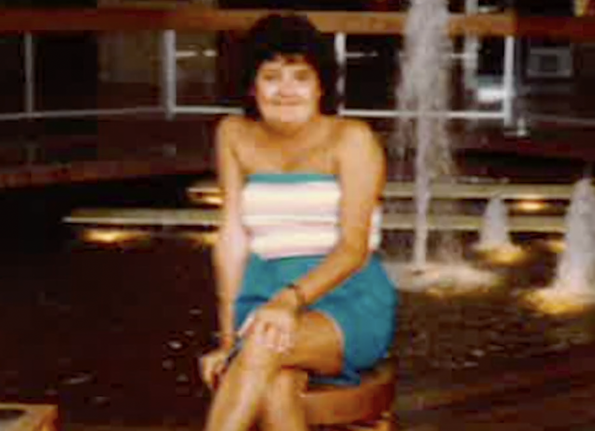A screenshot from a video showing a photo of Eileen Truppner.
