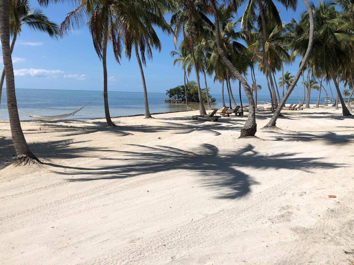 The private beach at The Casitas.