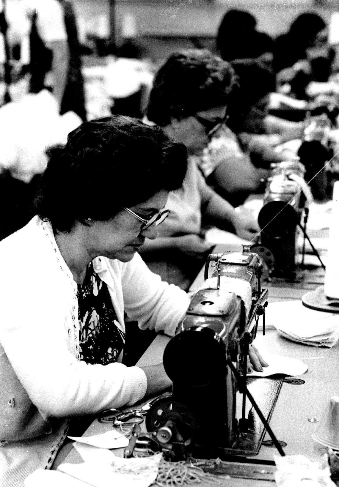 The Dorissa factory sewing room in Miami.