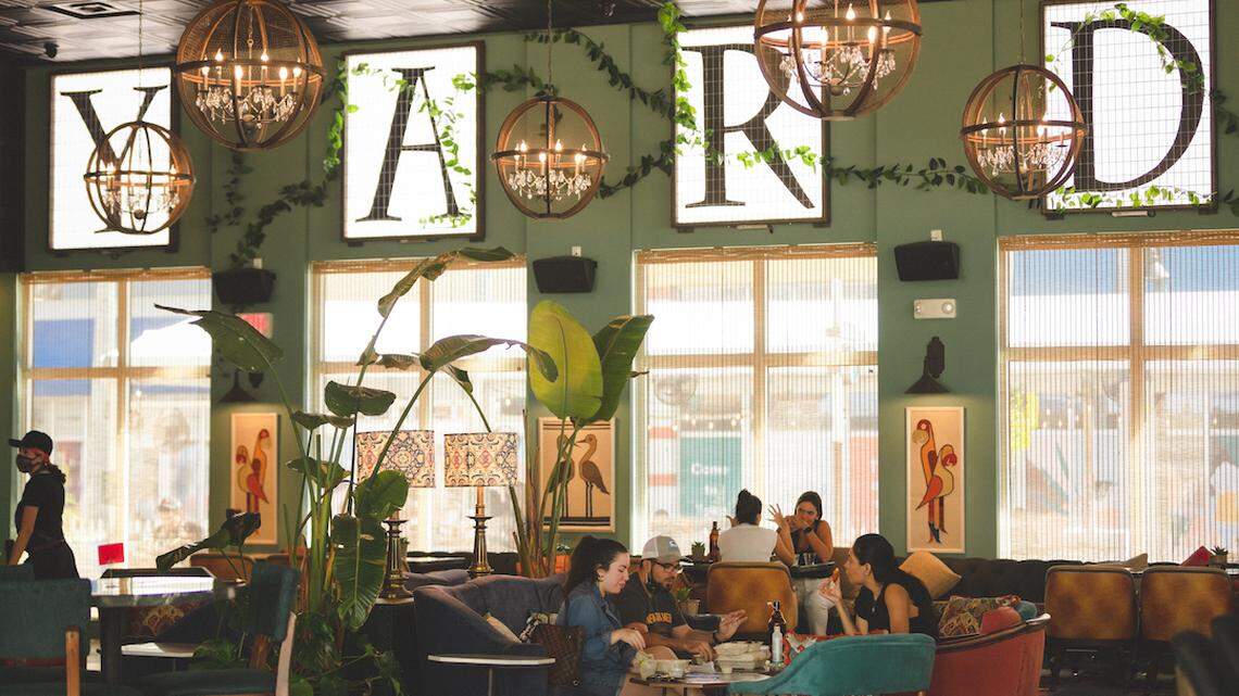The Doral Yard features a bar and several dining options in Downtown Doral.