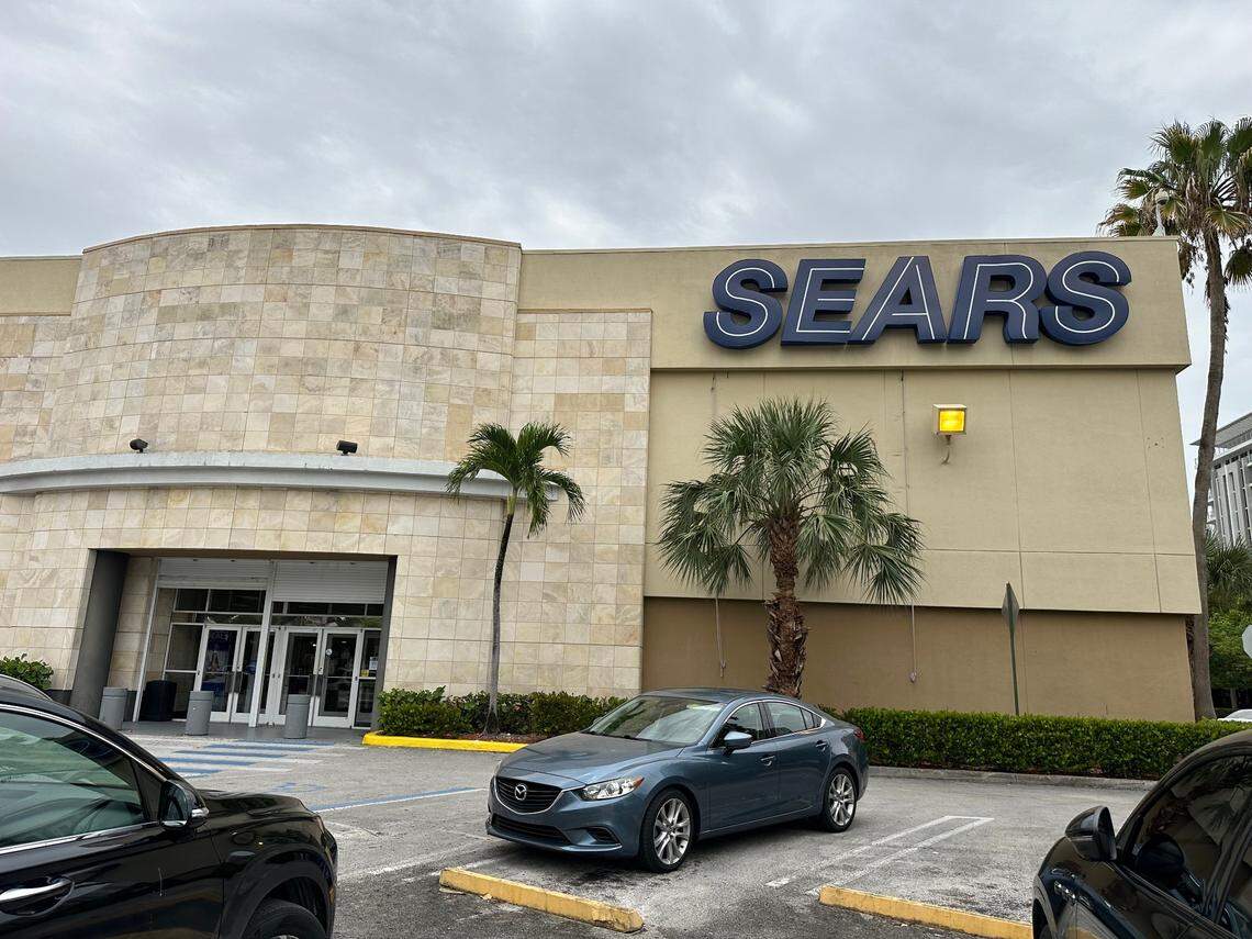 The Sears at 3655 SW 22nd St. in Miami on the intersection of Douglas Road and Coral Way on July 10, 2024. This is the last Sears remaining in Miami. It opened in 1954.
