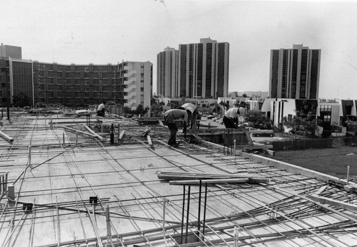 Condos under construction in Aventura in 1978.