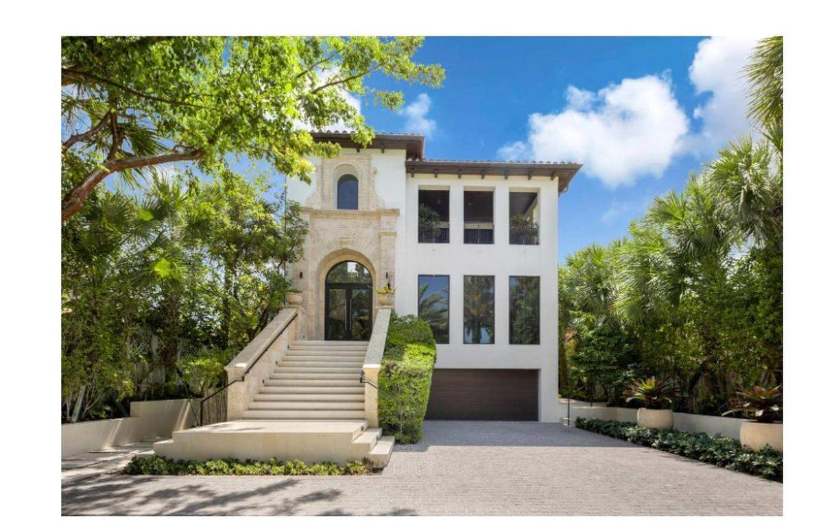 Front of Tom Joyner’s home in Golden Beach