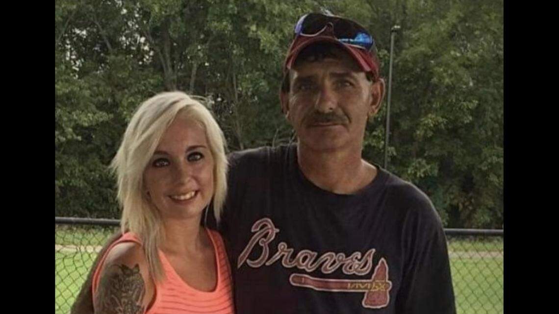 This provided photo shows Billy Dewayne Couch and his daughter Kelsey Morgan Brown. Couch’s family is suing over his death in January 2023.