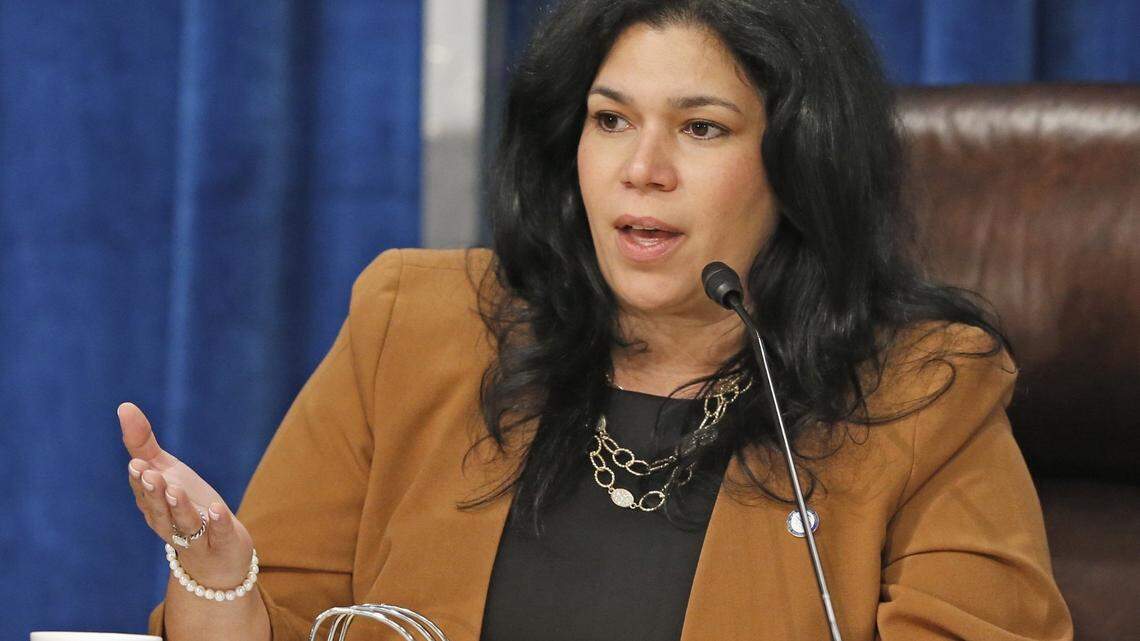 Miami-Dade School Board member Lubby Navarro of District 7 on Wednesday, July 13, 2016.