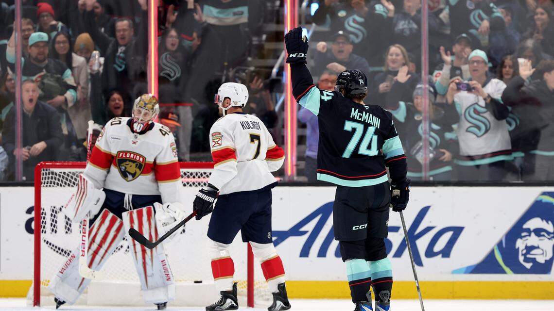 Kraken rout Panthers to move past Sharks into playoff position