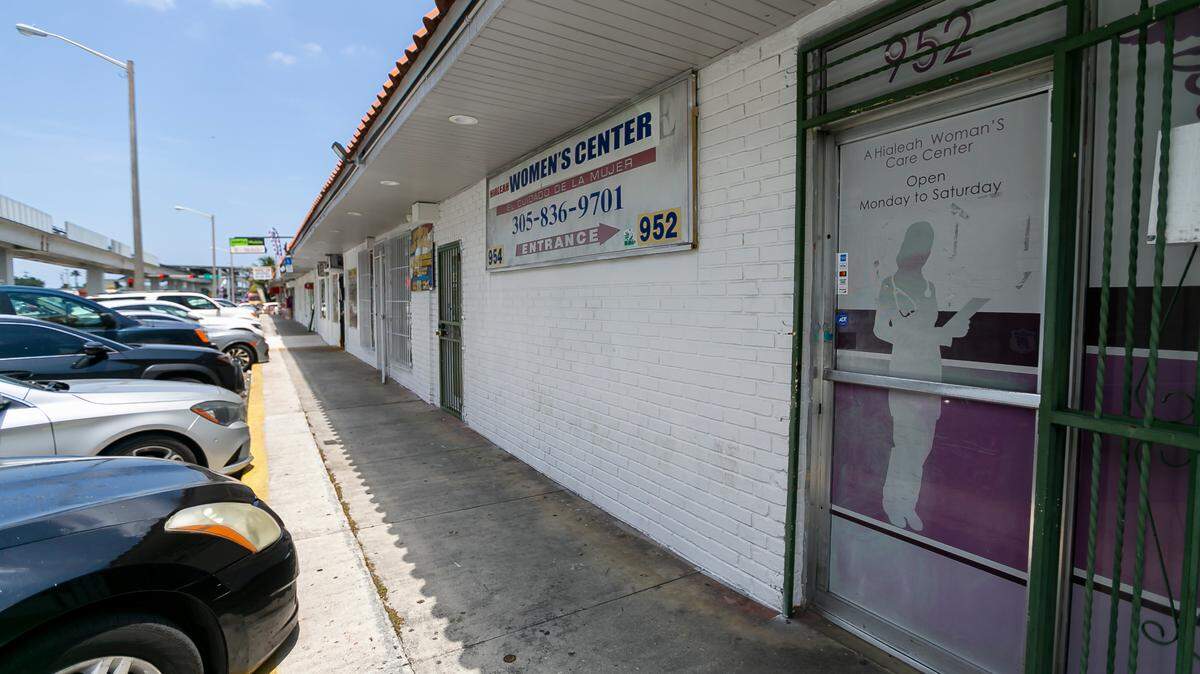 A Hialeah Women’s Center, a clinic that provides abortions, seen on Friday, June 24, 2022, in Hialeah, Fla.
