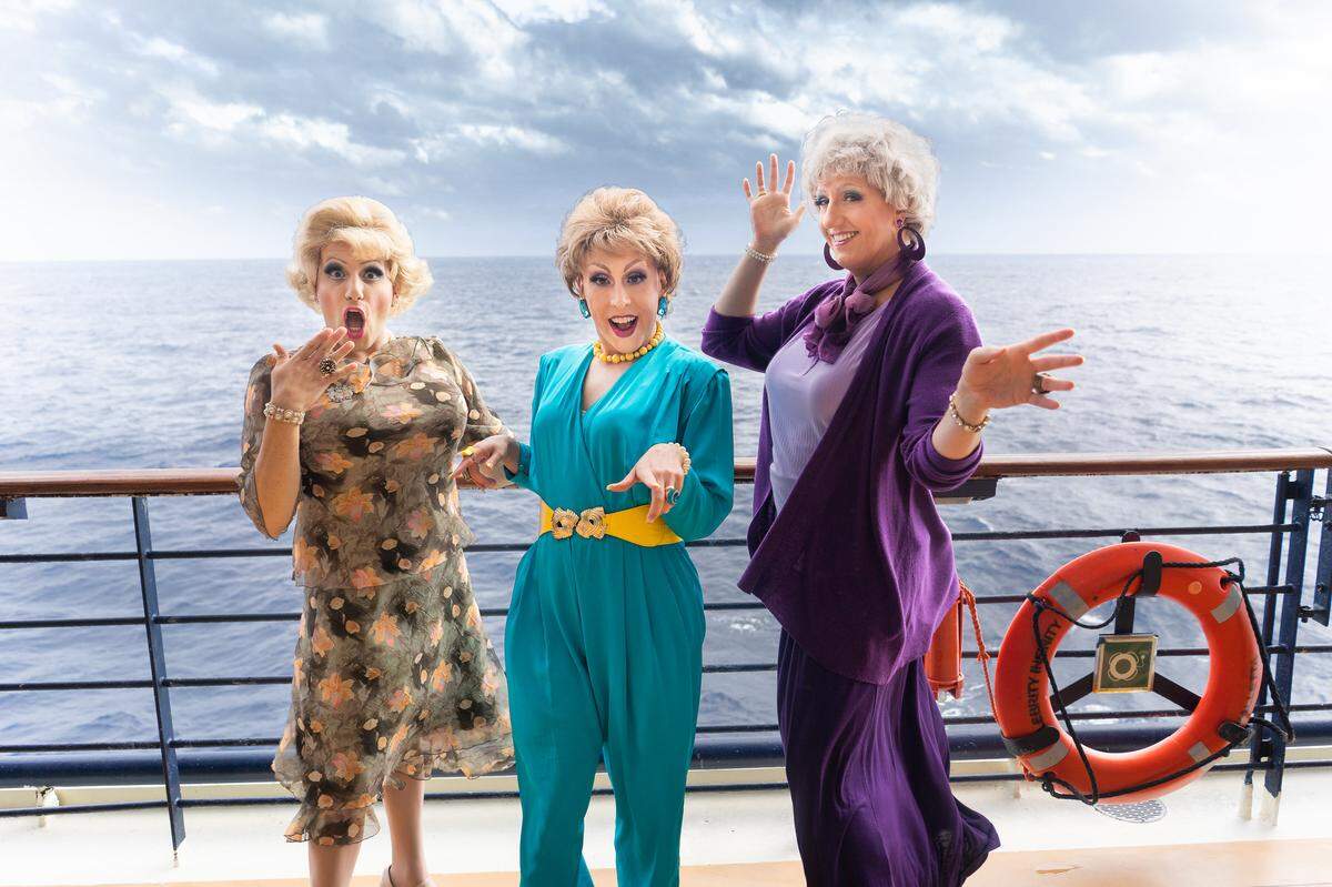 The Golden Girls live on in a themed-cruise aboard the Celebrity Summit as new faces portray the beloved characters played by the late Betty White, Rue McClanahan and Bea Arthur from the ’80s NBC sitcom.
