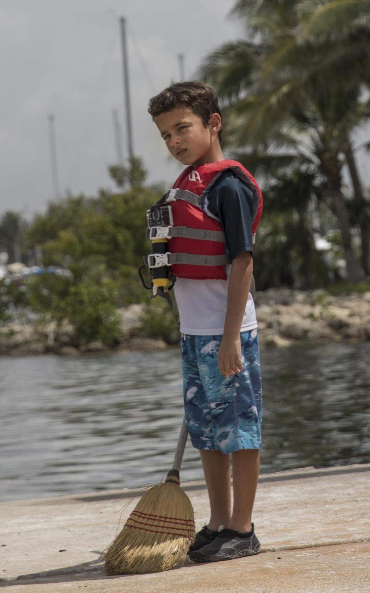Alejandro Andres Rangel, 7, a camper from Shake-A-Leg Miami on Friday, June 15, 2018.. The organization works with children and adults with physical, developmental and economic challenges.