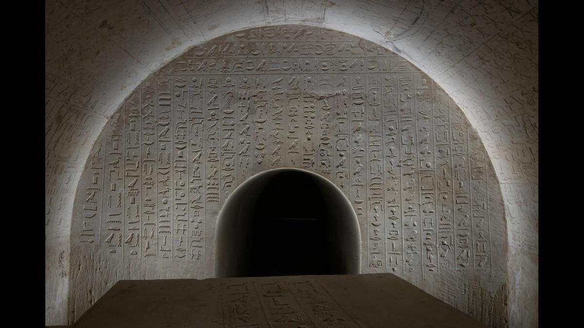 A richly decorated burial belonging to a royal scribe was discovered in Egypt, officials said.