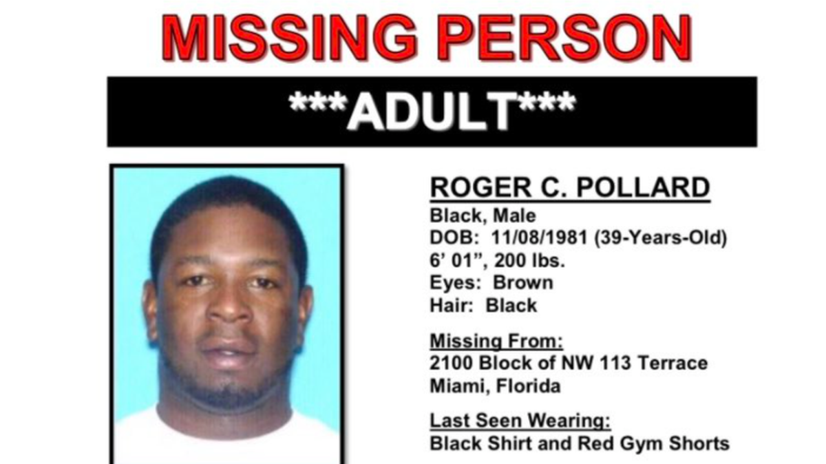Miami-Dade police say Coral Gables Senior High School Teacher and Head Football Coach Roger Pollard is missing. He is not believed to be endangered.