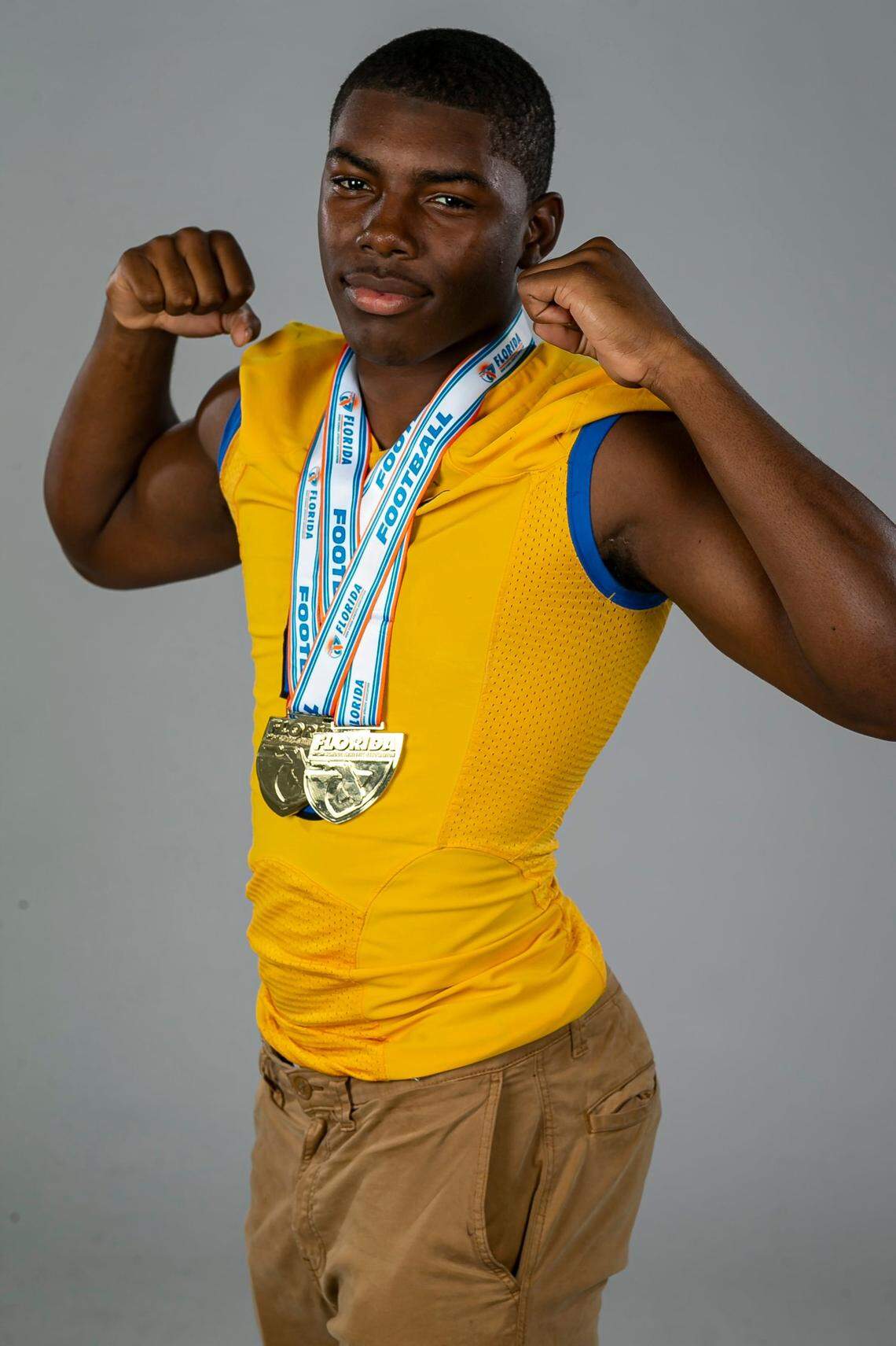 Kamren Kinchens, Miami Northwestern Senior High, Football. All-Dade players photographed at the Miami Herald and el Nuevo Herald studios in Doral, Florida on Friday, January 15, 2020.