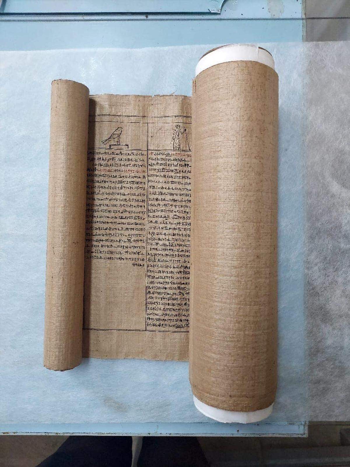A section near the beginning of the papyrus.
