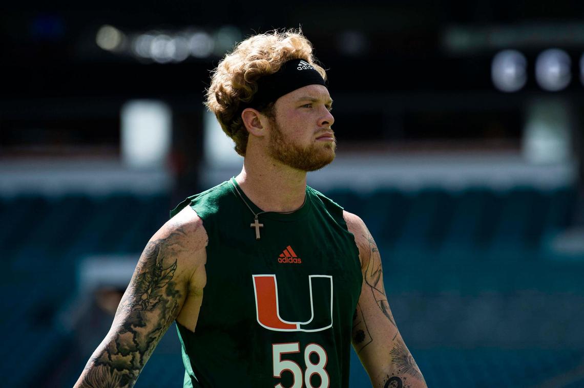 Miami, FL - September 25th: The University of Miami Hurricanes against the Central Connecticut Blue Devils at Hard Rock Stadium on September 25th, 2021 in Miami, FL. (Photo by Kevin Ortiz/University of Miami Athletics)