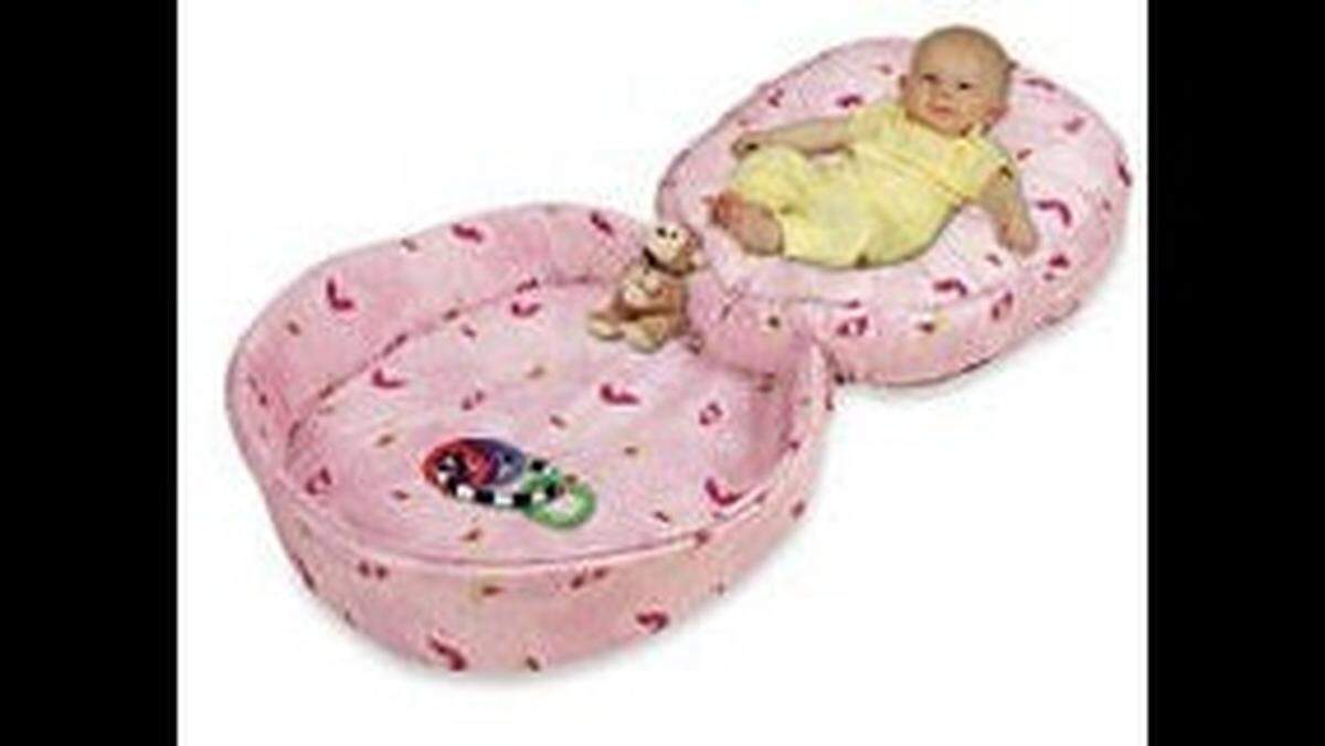 The Podster Playtime, one of the Leachco Podster loungers the U.S. Consumer Product Safety Commission issued a “stop use” warning about Thursday. Leachco argues the loungers are safe if used as intended.