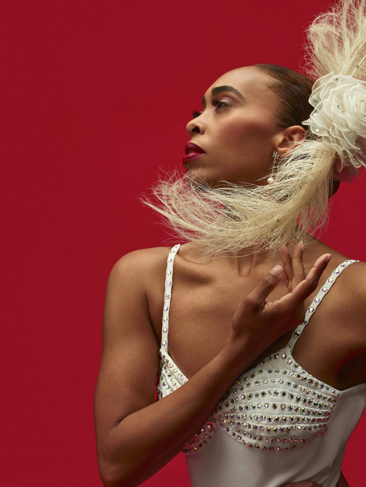 Dancer Constance Stamatiou in Alvin Ailey’s “The Mooche.”