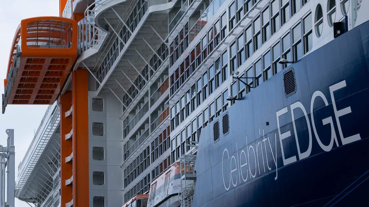 Royal Caribbean’s Celebrity Edge is seen docked at Port Everglades in Fort Lauderdale, Florida, on Saturday, June 26, 2021. Celebrity Edge was the first ocean cruise ship to leave from a U.S. port with paying passengers in over 15 months.
