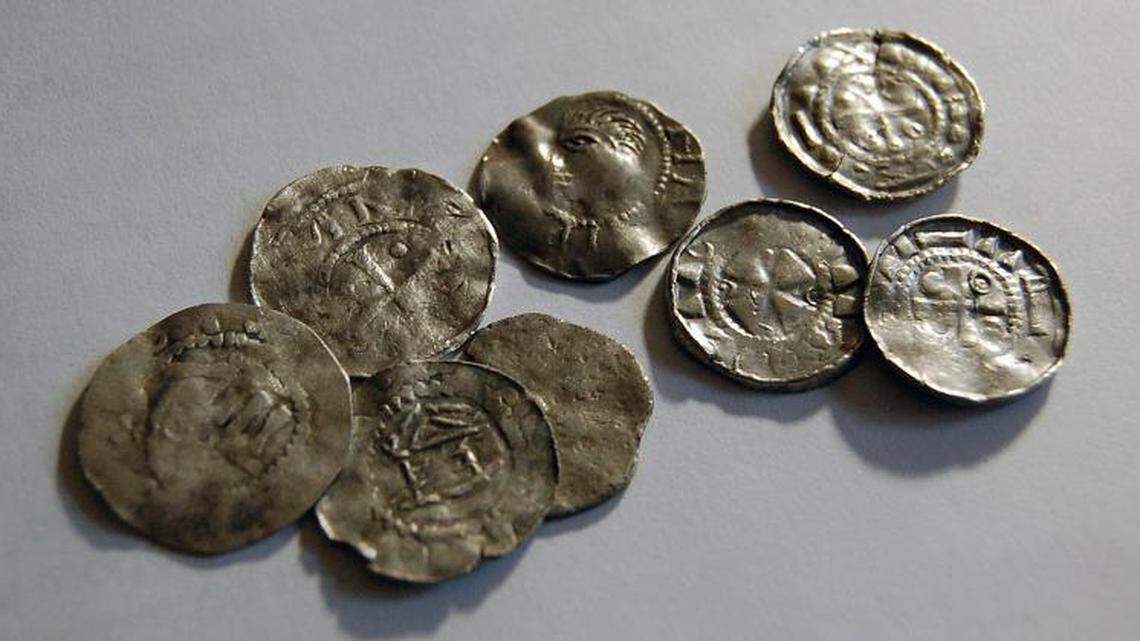 A metal detectorist discovered 13 silver coins from the 11th century in Poland, officials said.