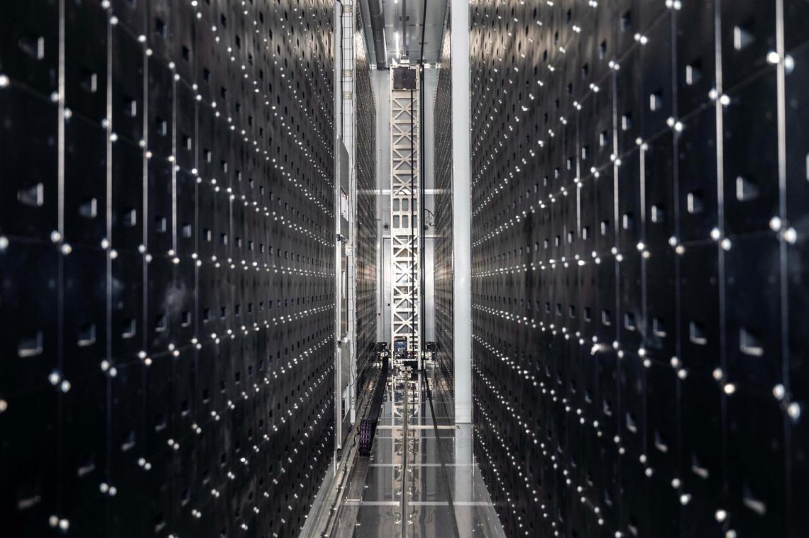An internal look at the Azenta Life Sciences BioStore Ultra High Density -80°C Sample Storage System at the John P. Hussman Institute for Human Genomics on UHealth’s campus on Thursday, January 16, 2025, in Miami, Fla.