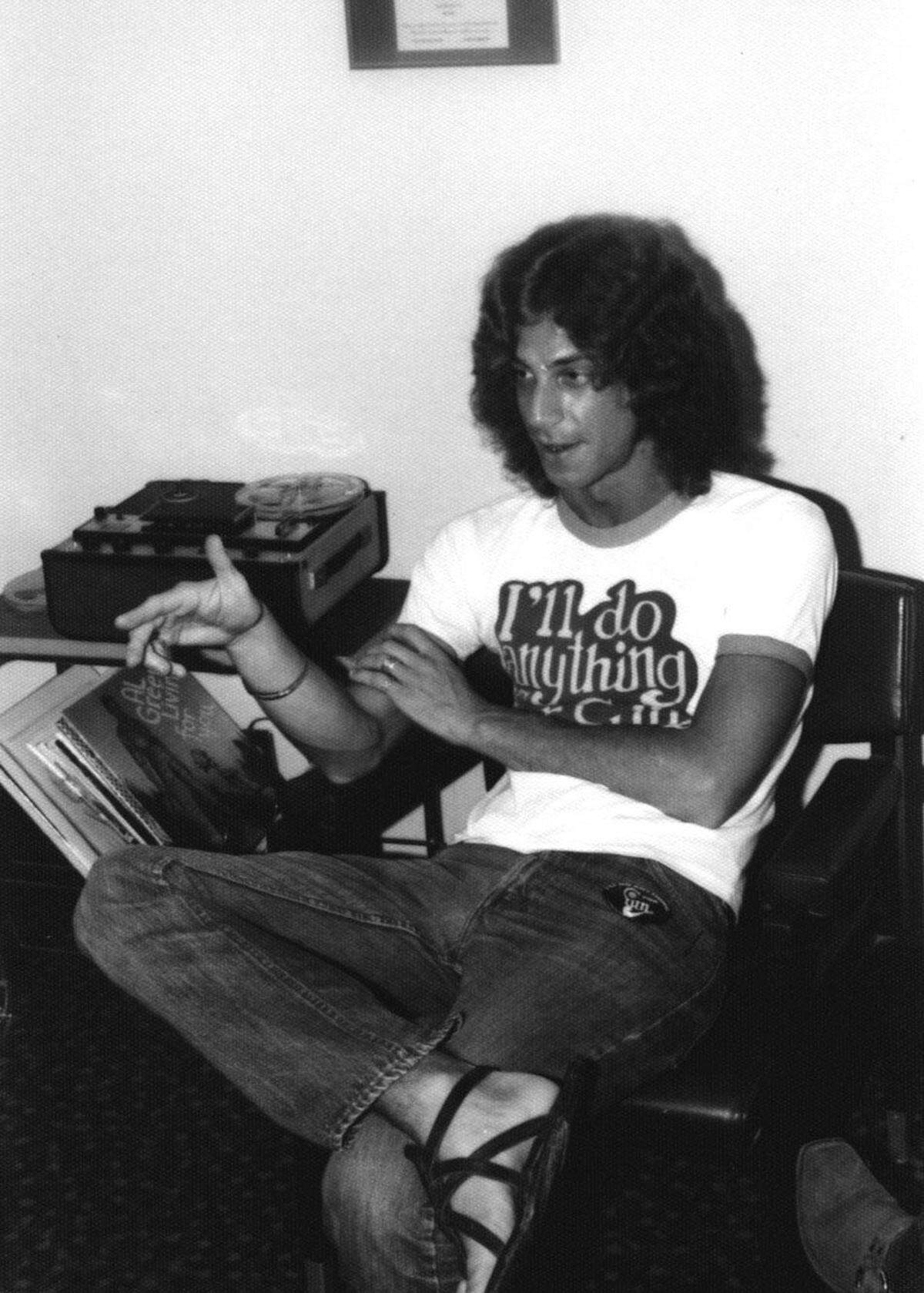 DJ Russ Oasis with WFUN in the 1970s.