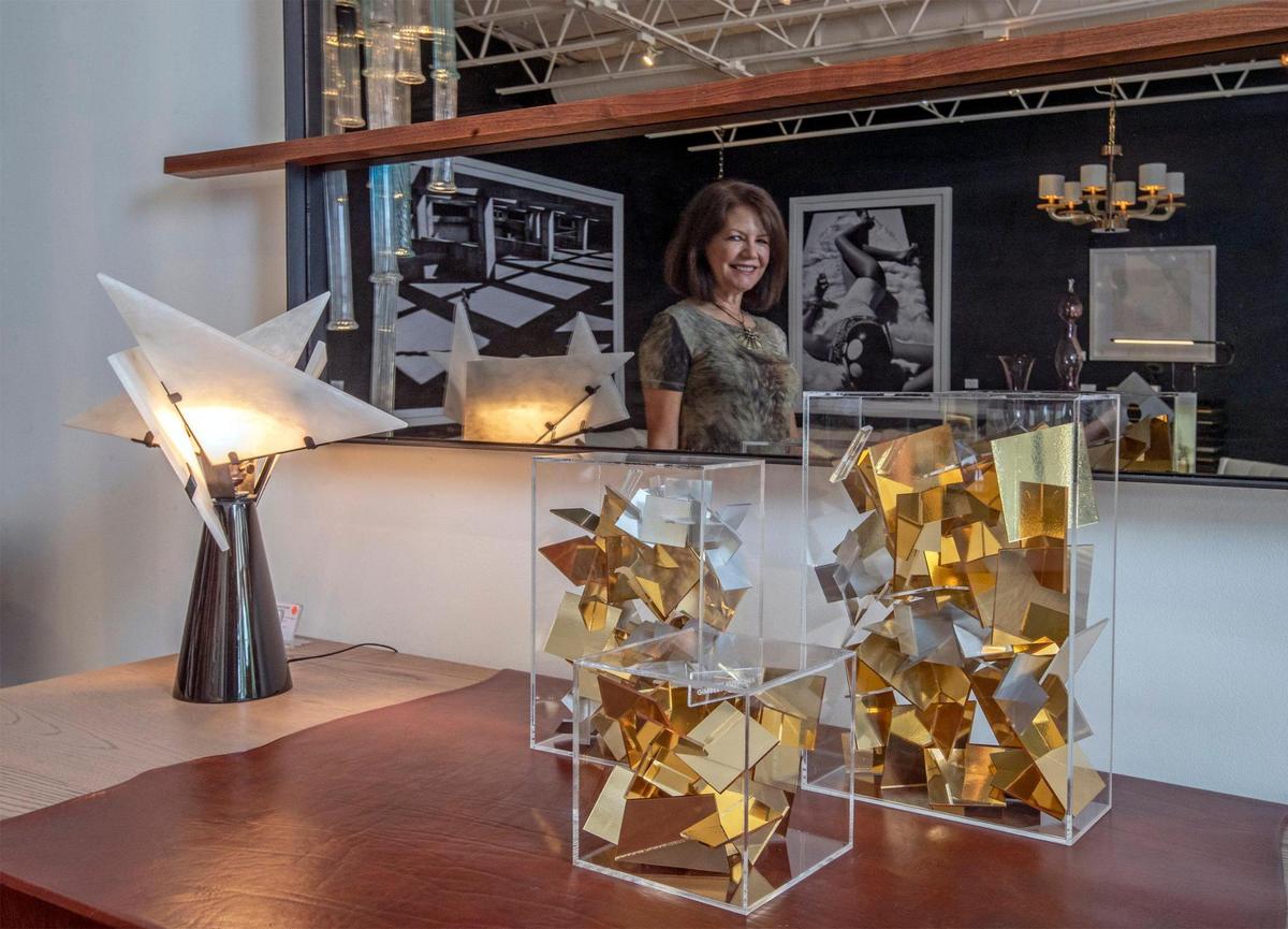 Nisi Berryman is seen at her shop Nisi B Home in the Design District on Wednesday, Nov. 11, 2020. The Comras Company is in the process of redeveloping and renovating parts of the area in a western direction toward I-95 in Miami.