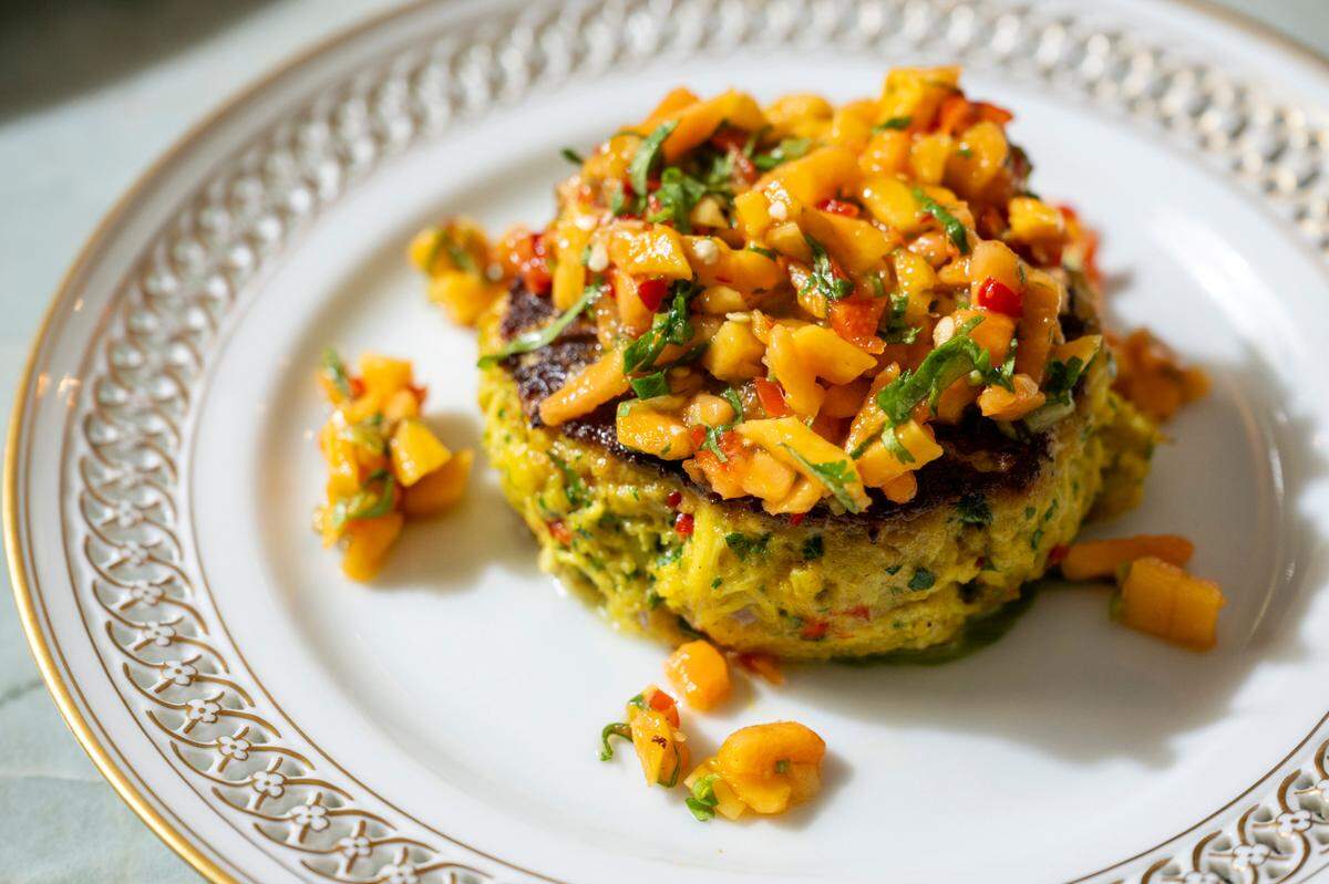 Paya’s menu will include dishes that celebrate tropical flavors like the Island Crab Cake.