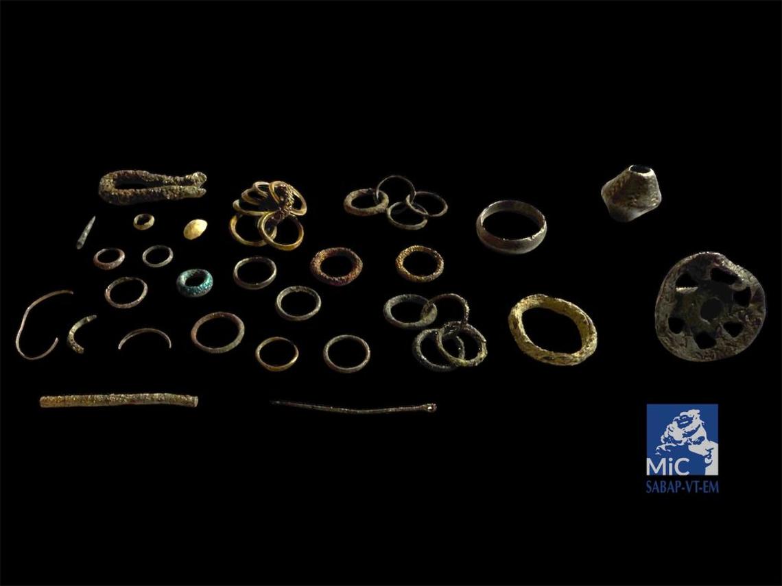 Pieces dating to the ninth century B.C. were found at the Iron Age site.