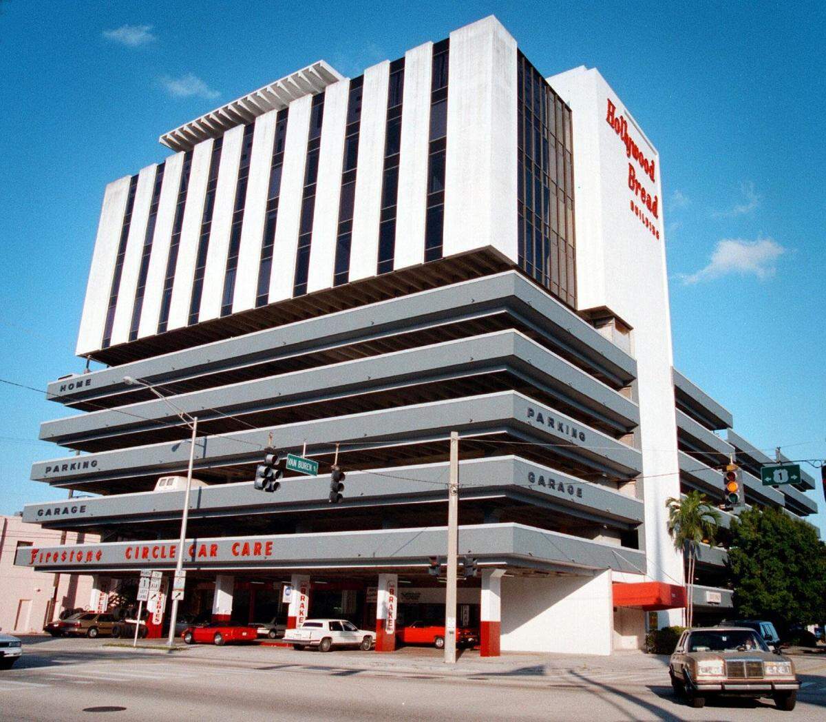 The Hollywood Bread Building on the southeast corner of Young Circle.