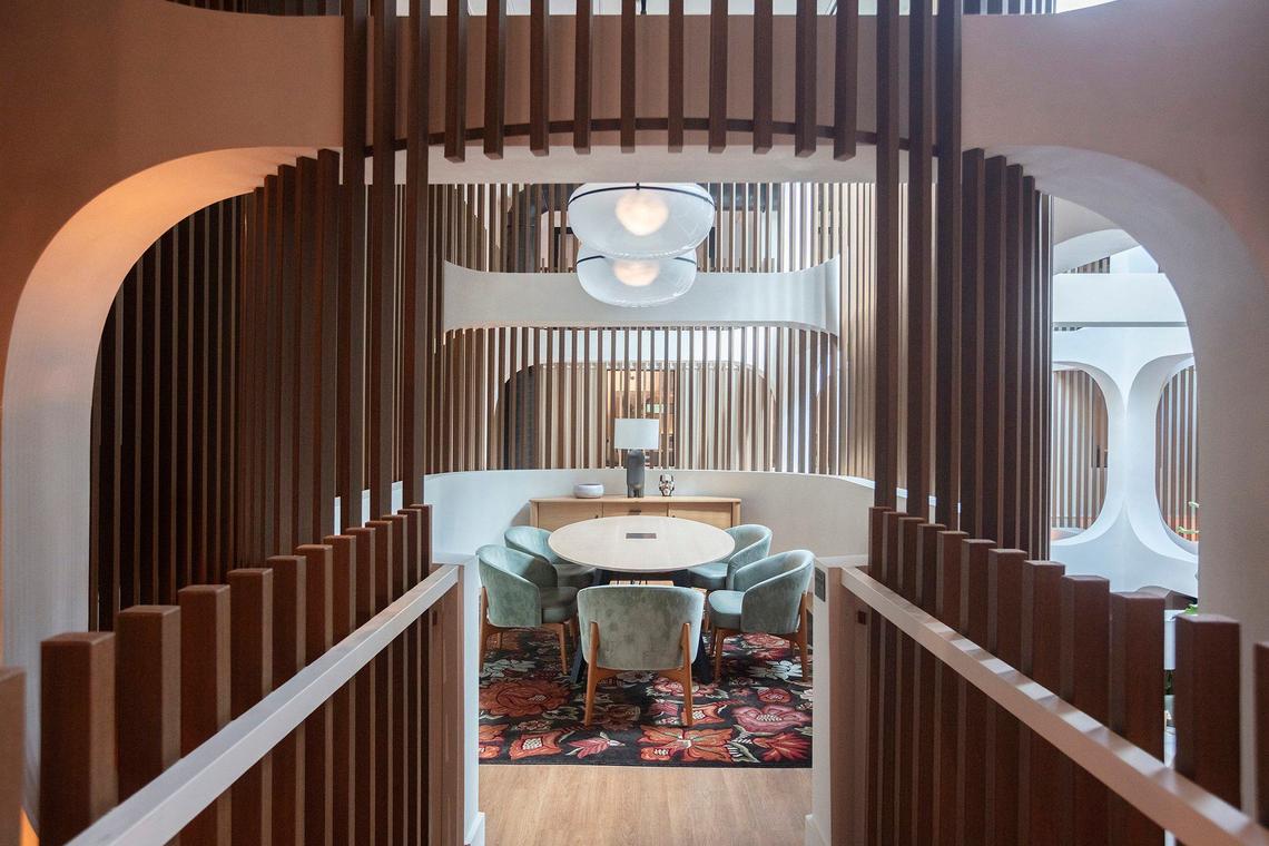 A view of “Lily Pad” at The Moore building to open to public in Design District on Monday September 30th., 2024.