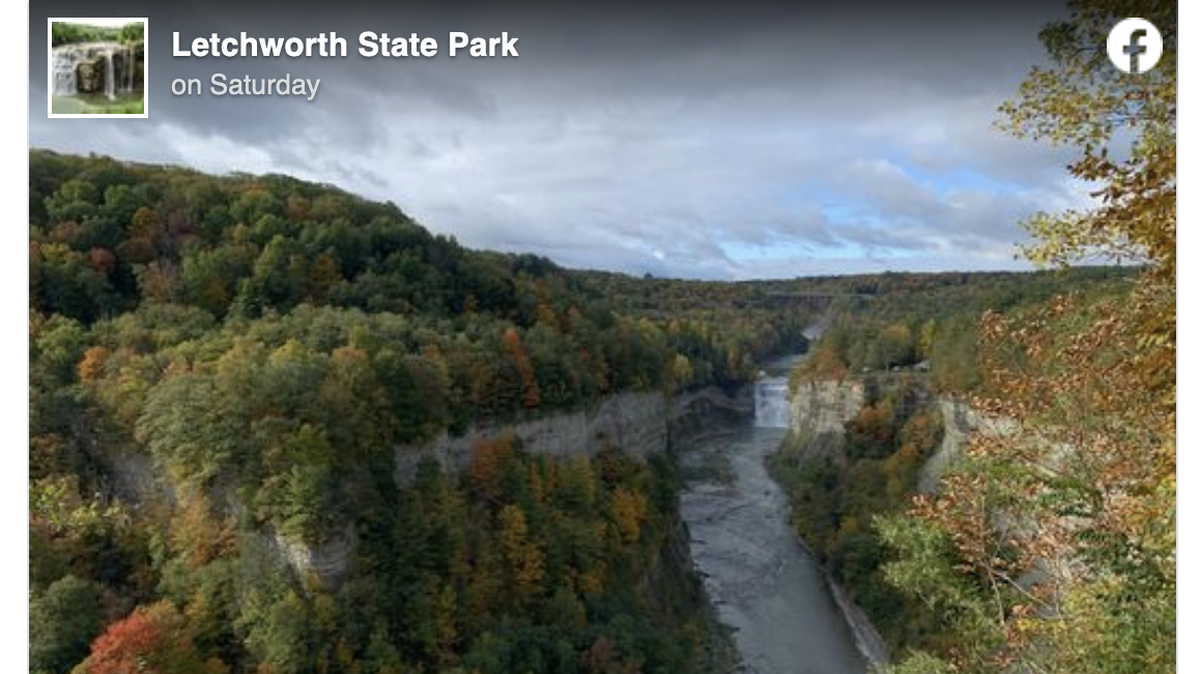 A 13-year-old girl was rescued after falling into a gorge in a New York state park, police said.