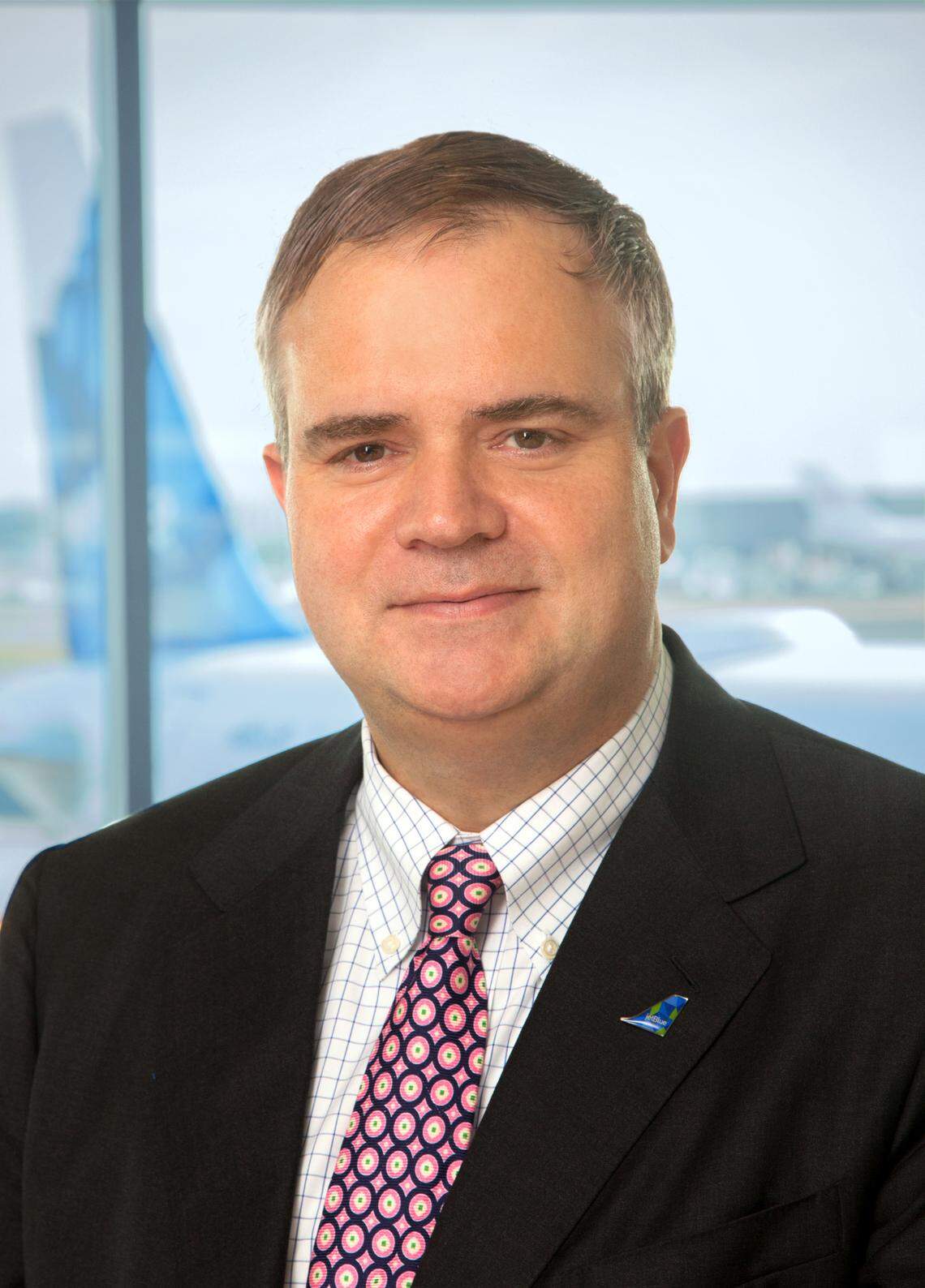JetBlue CEO Robin Hayes, 56, would continue to run the company after JetBlue gets regulatory clearance to buy Broward-based Spirit Airlines.