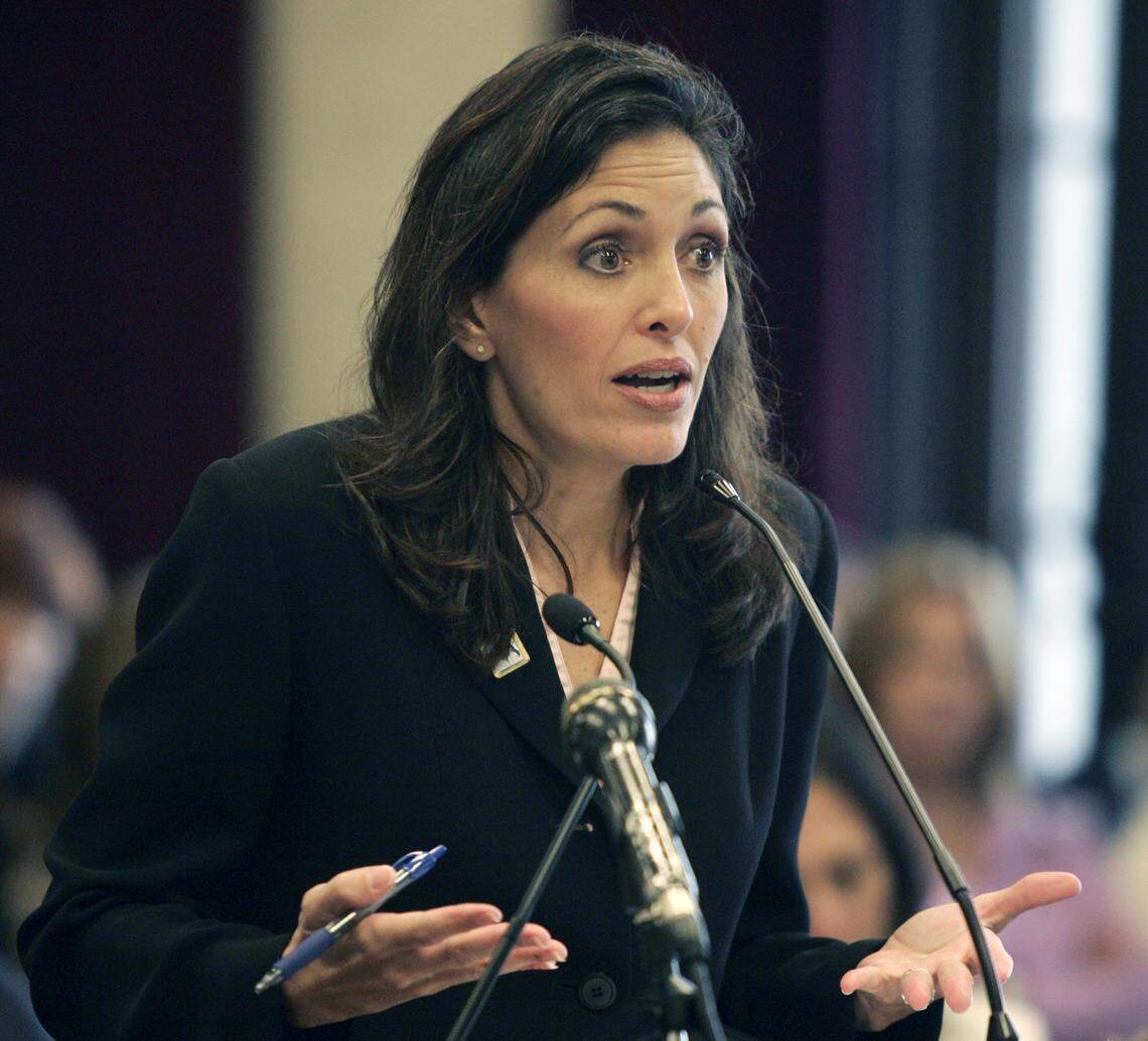 Rebecca Kapusta, who was interim DCF secretary, said the process for selecting a foster care provider was handled properly. ‘I don’t believe any of it is really,’ she said of complaints.