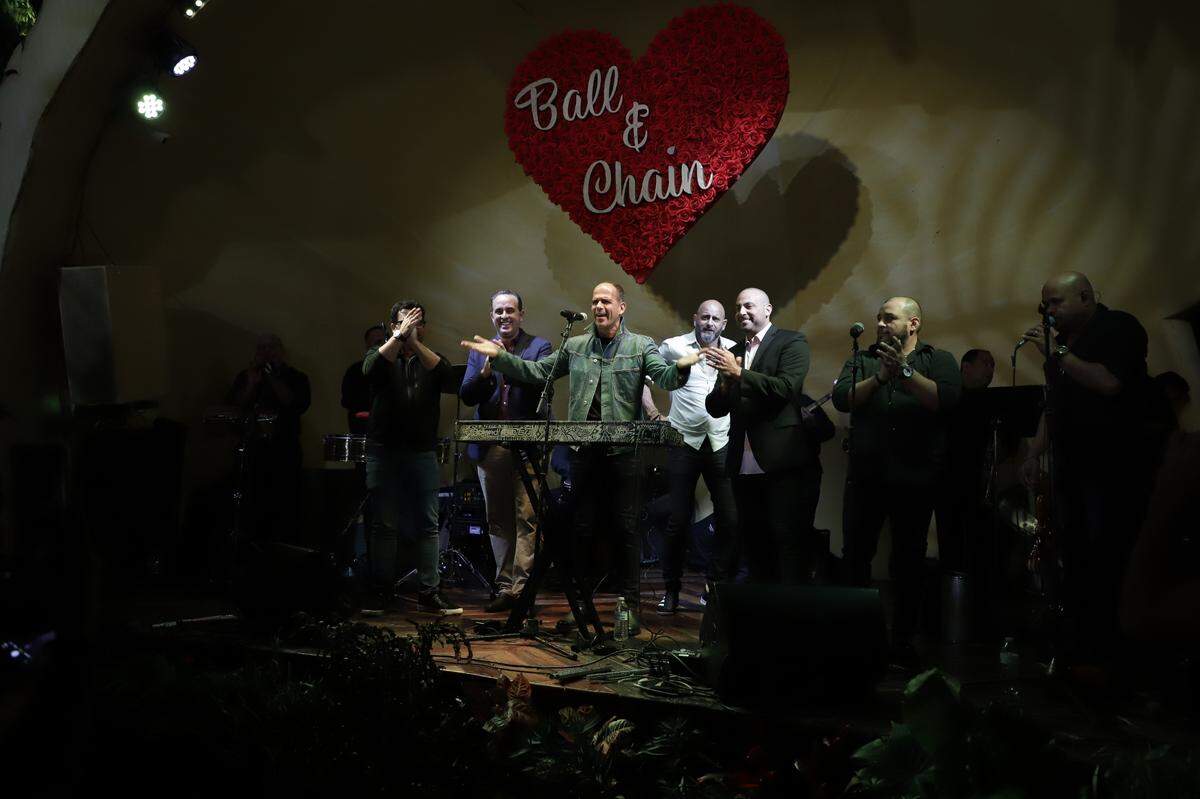 Marcus Lemonis takes the stage at the popular bar/restaurant Ball & Chain during CNBC’s ‘Streets of Dreams’ episode focusing on Little Havana airing on Tuesday, Jan. 12, 2021.