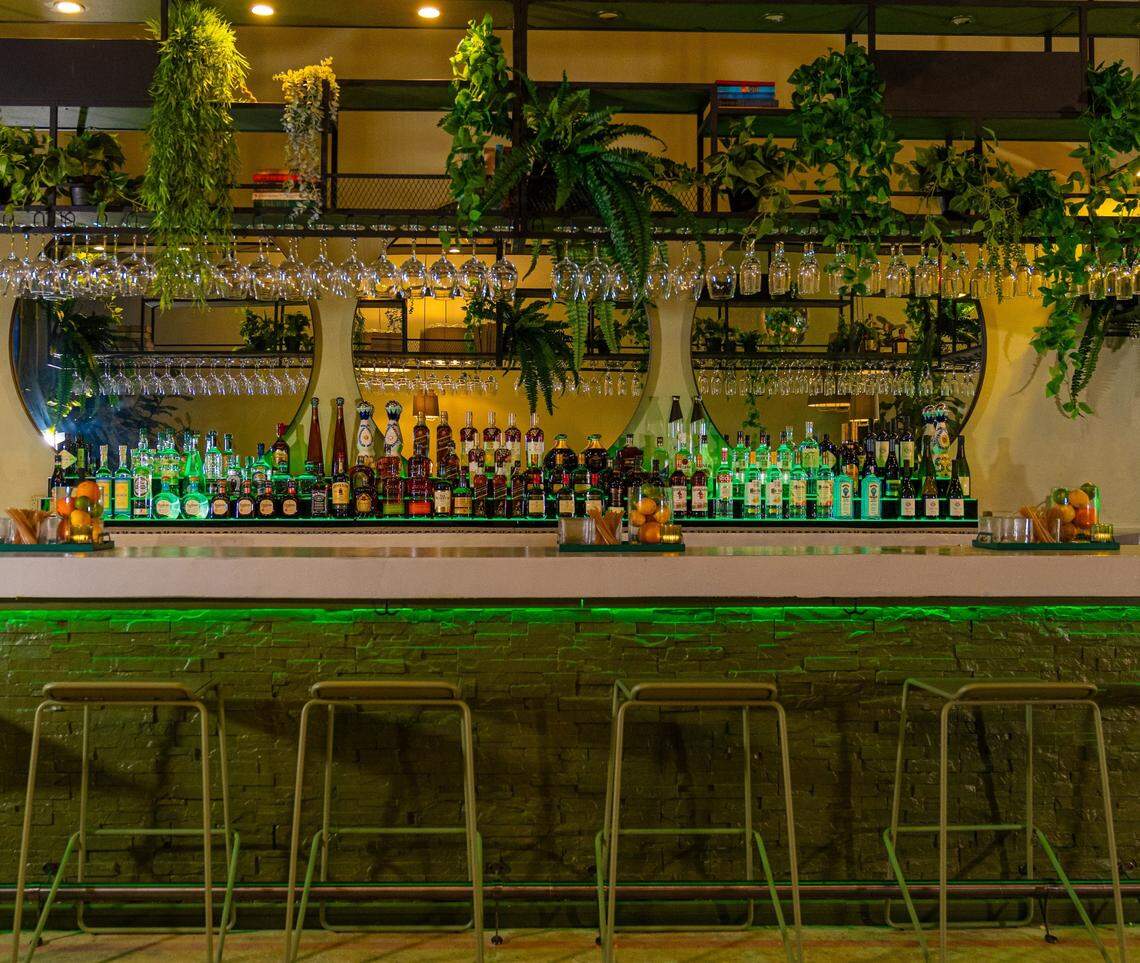 The bar at Selvatico in Wynwood.