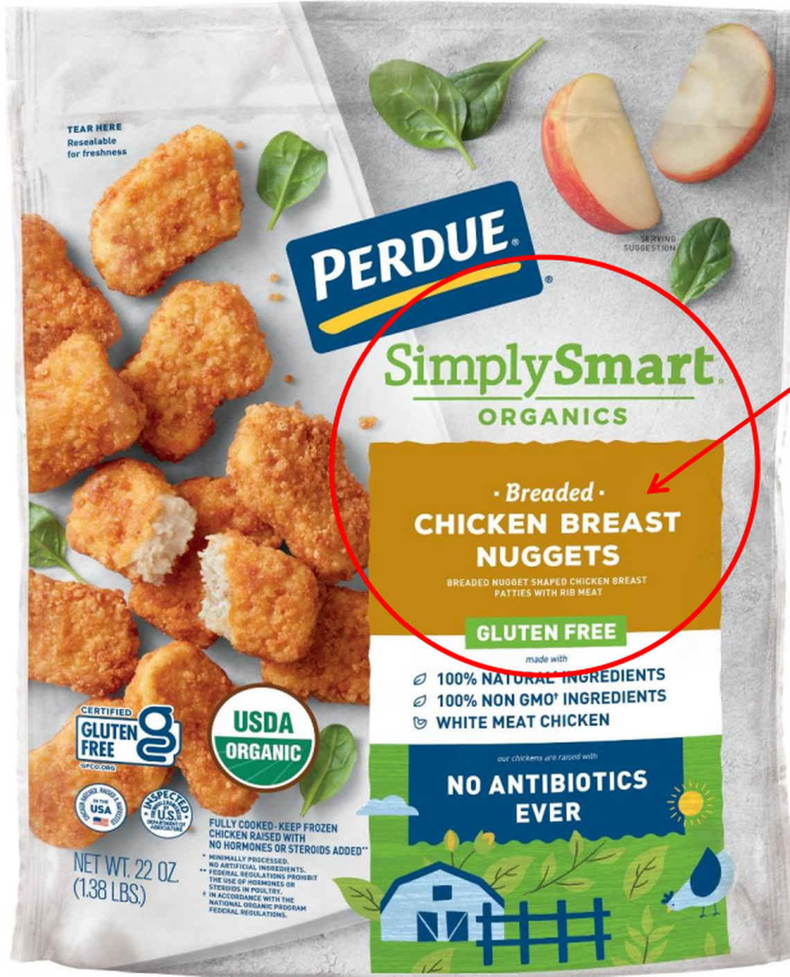 Perdue Simply Smart Organics Chicken Breast Nuggets