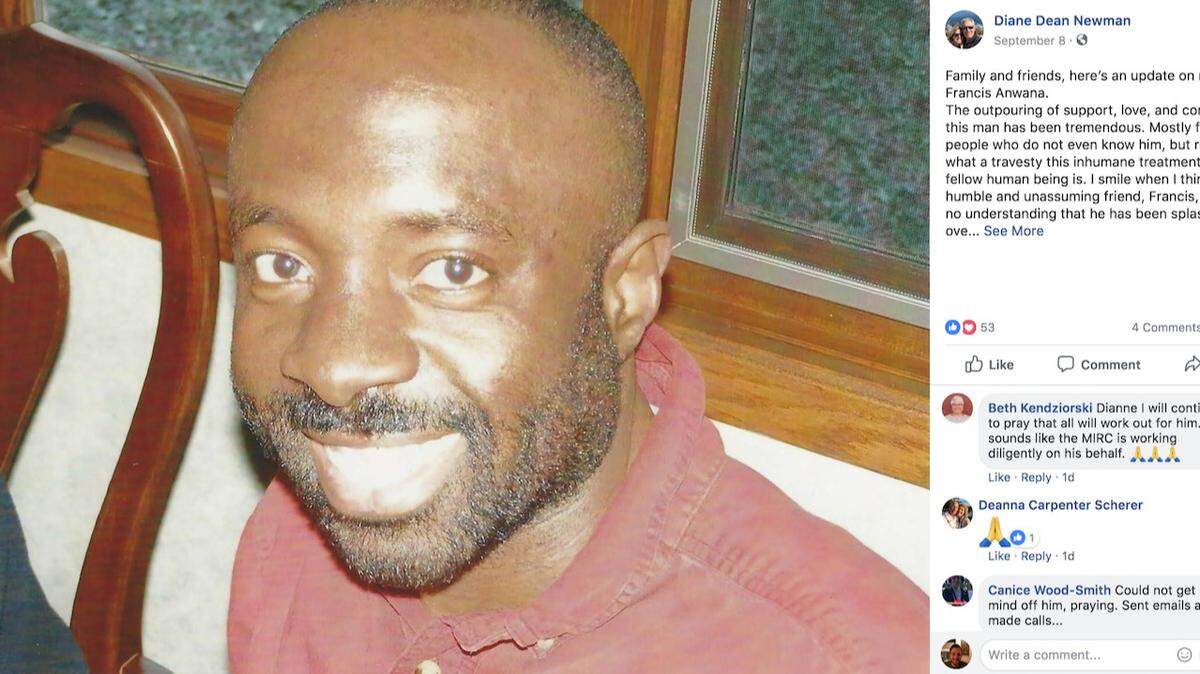 Francis Anwana, a deaf and disabled immigrant from Nigeria who has been in the U.S. for 35 years, was originally slated for deportation on Sept. 11, but now he has a meeting with ICE on Sept. 21.