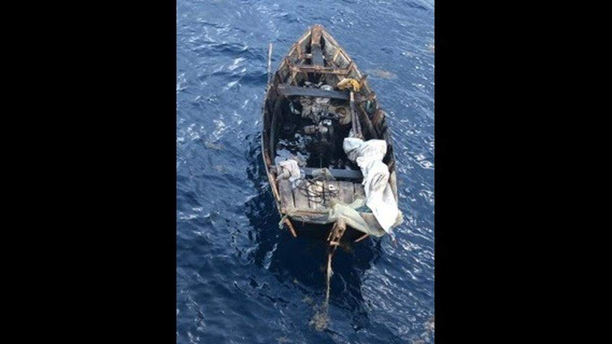 The U.S. Coast Guard stopped a wooden boat near Boca Raton on Aug. 5, 2019. Six Cuban migrants were aboard the vessel, the agency said.