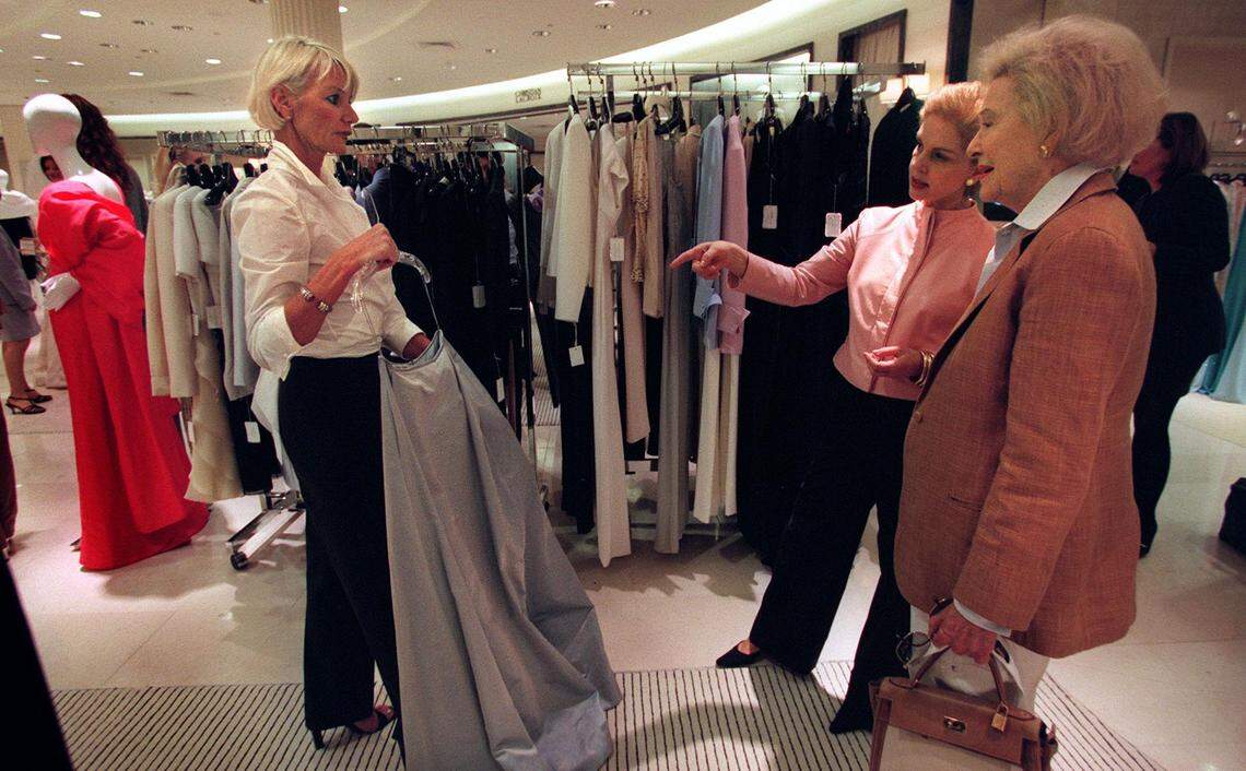 In 1999, people at a trunk show at Saks Fifth Avenue in Bal Harbour.