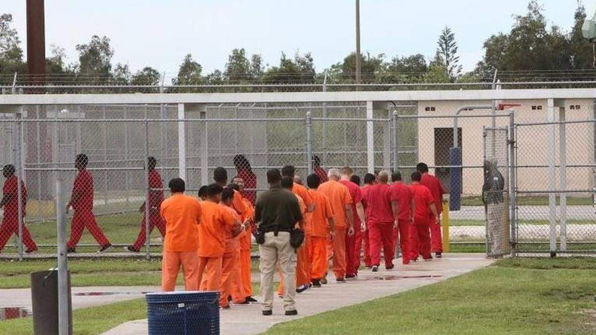 Pictured are Krome detention center detainees.