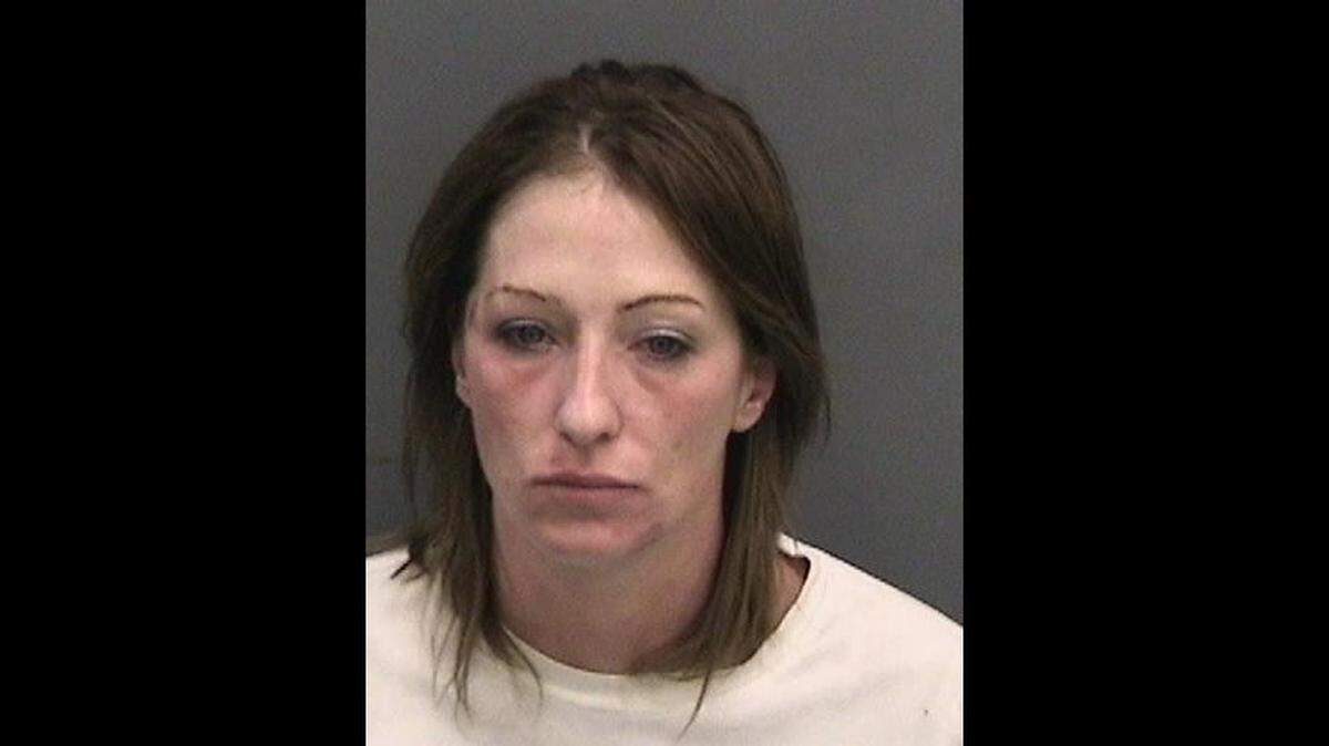Emily Stallard, 37, was arrested by Hillsborough County Sheriff deputies for allegedly trying to create ignite a firebomb inside a Tampa Walmart Saturday. She had a child with her when she was making the alleged bomb.