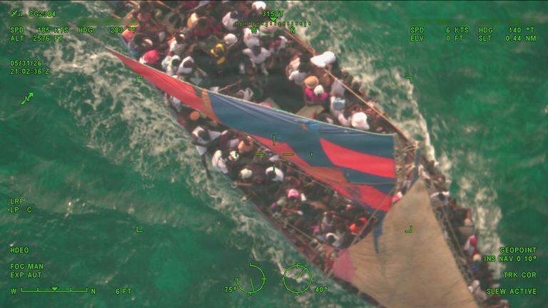 Dangerously overcrowded boat with 240 Haitians intercepted near Turks & Caicos